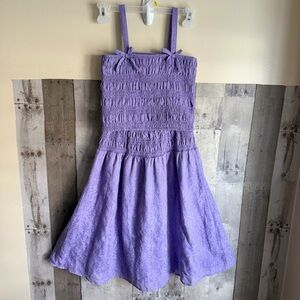 BCBG Girls purple midi skirt and crop top set, size Large
